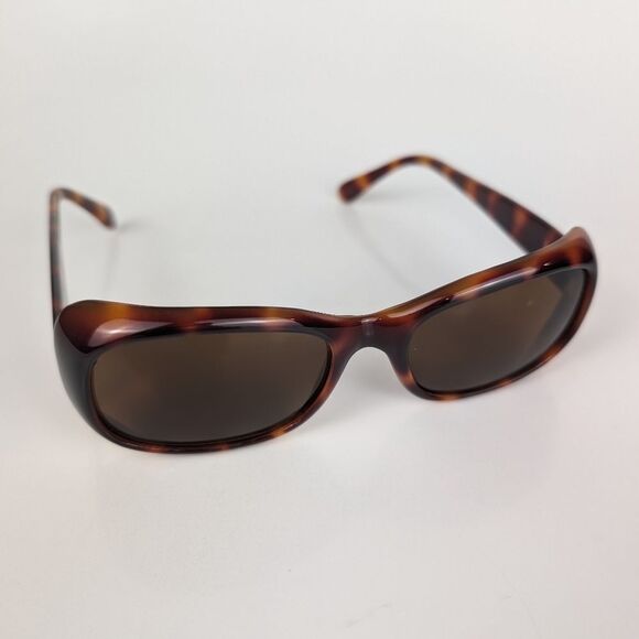 Oscar De La Renta Tortoise Shell Sunglasses Brown Plastic Full Rim - Picture 5 of 9